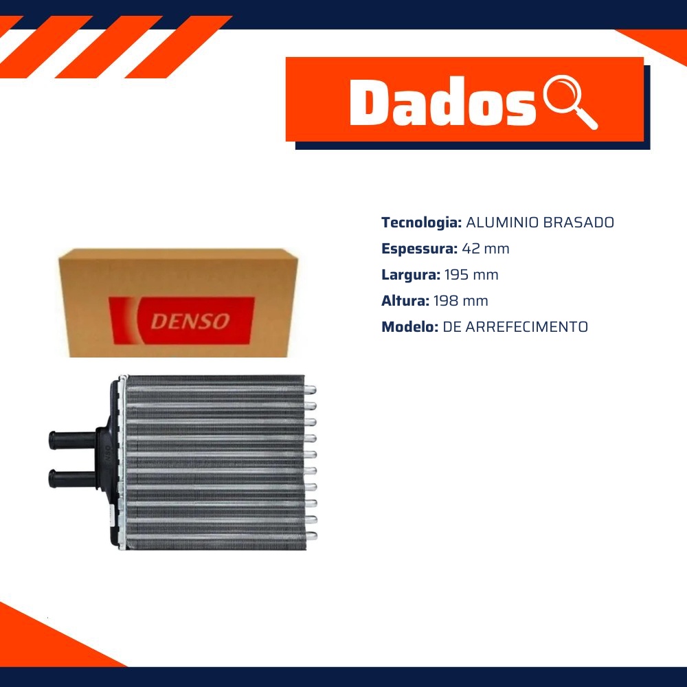 Radiador de Ar Quente - Denso - BC116920-0320RC