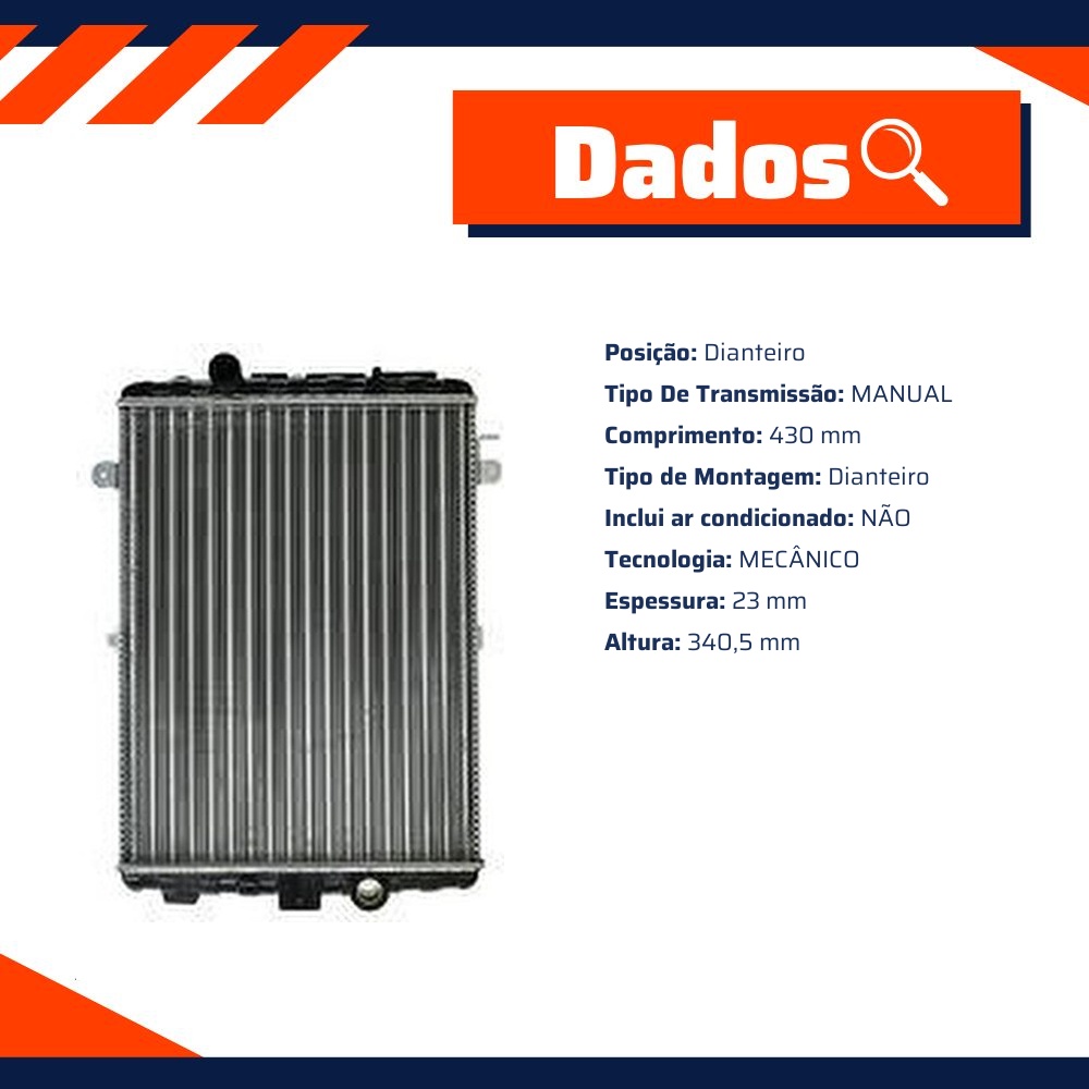 Radiador do Motor - Valeo - TA369001R