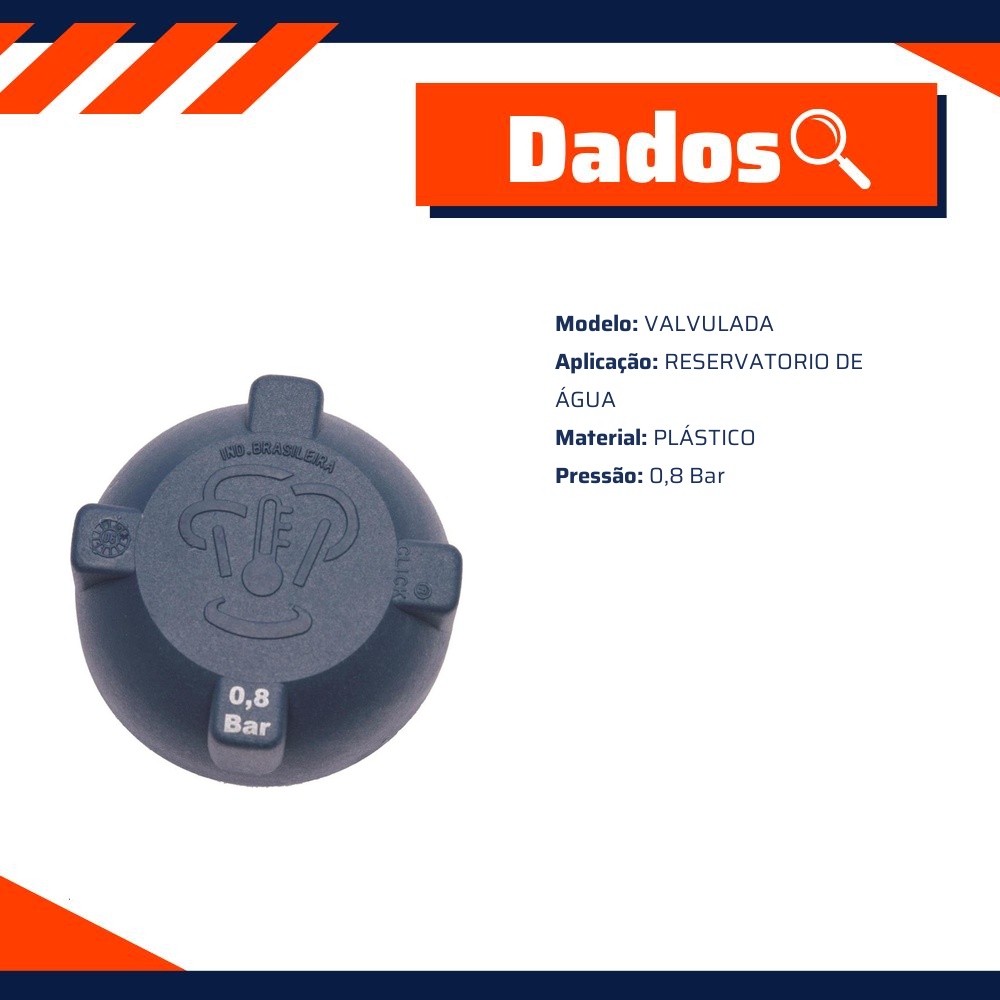 Tampa do Radiador - TanClick - TC-7098