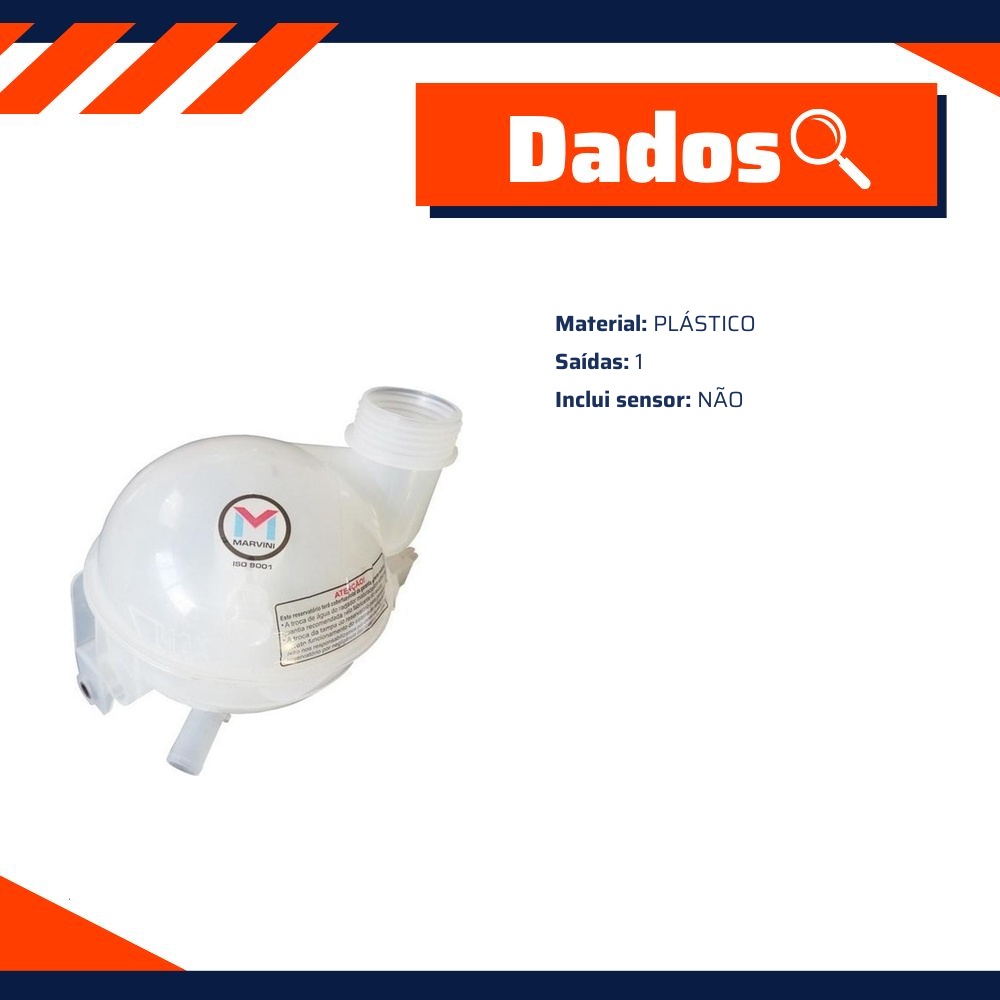 Reservatório de Expansão do Motor - Marvini - M-1405