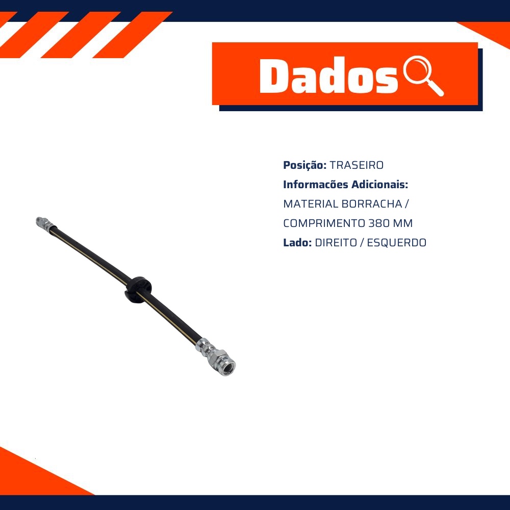 Mangueira Flexível de Freio Traseiro para Fiat Ducato - Norflex - 2109