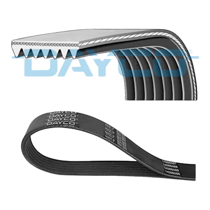 Correia de Acessórios Poly-V 7 Estrias para Alfa Romeo 164 - Dayco - 7PK1980