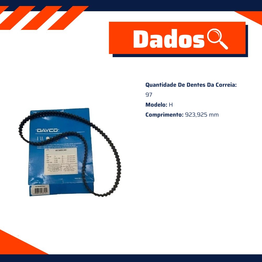 Correia Dentada Sincronizadora - Dayco - 097SHDD150H