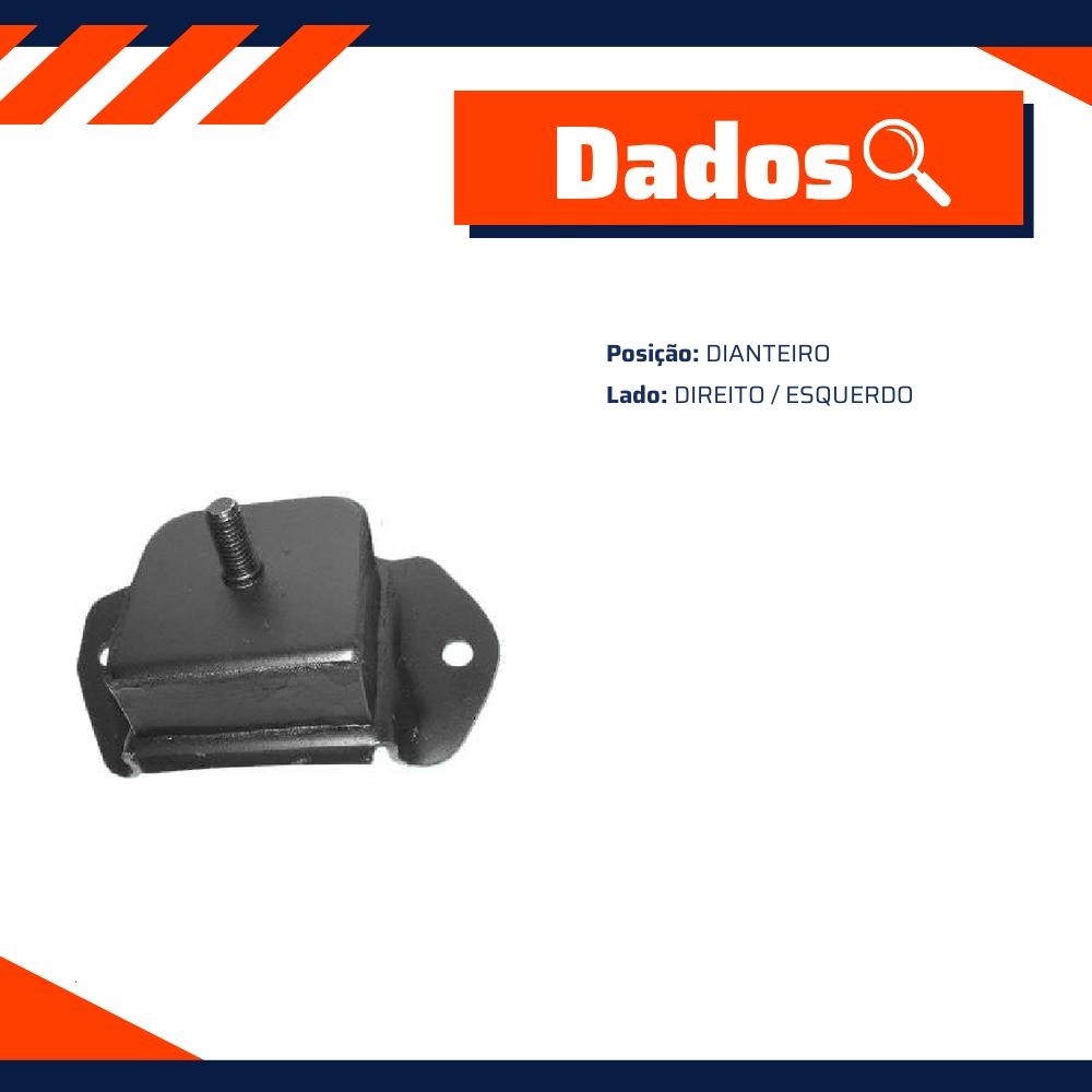 Coxim do Motor Dianteiro para Ford Corcel - Jahu - 10037-6