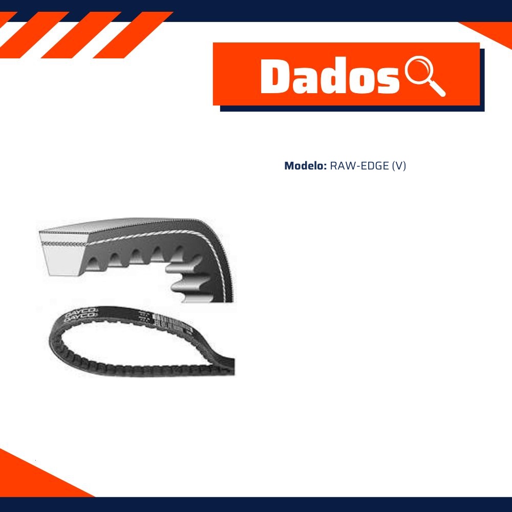 Correia de Acessórios Raw-Edge (V) - DAYCO - 10A0765C