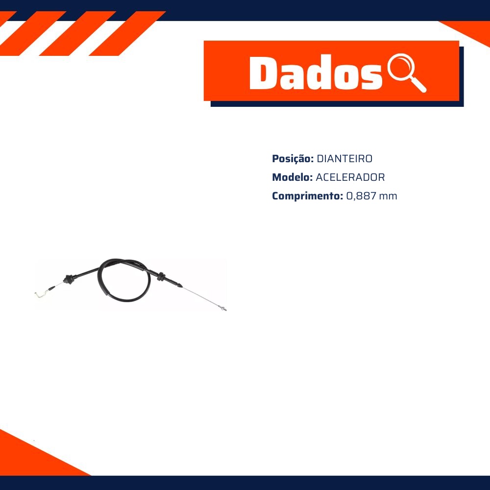 Cabo de Comando do Acelerador para Volkswagen Passat e Passat CC - IKS - 1114