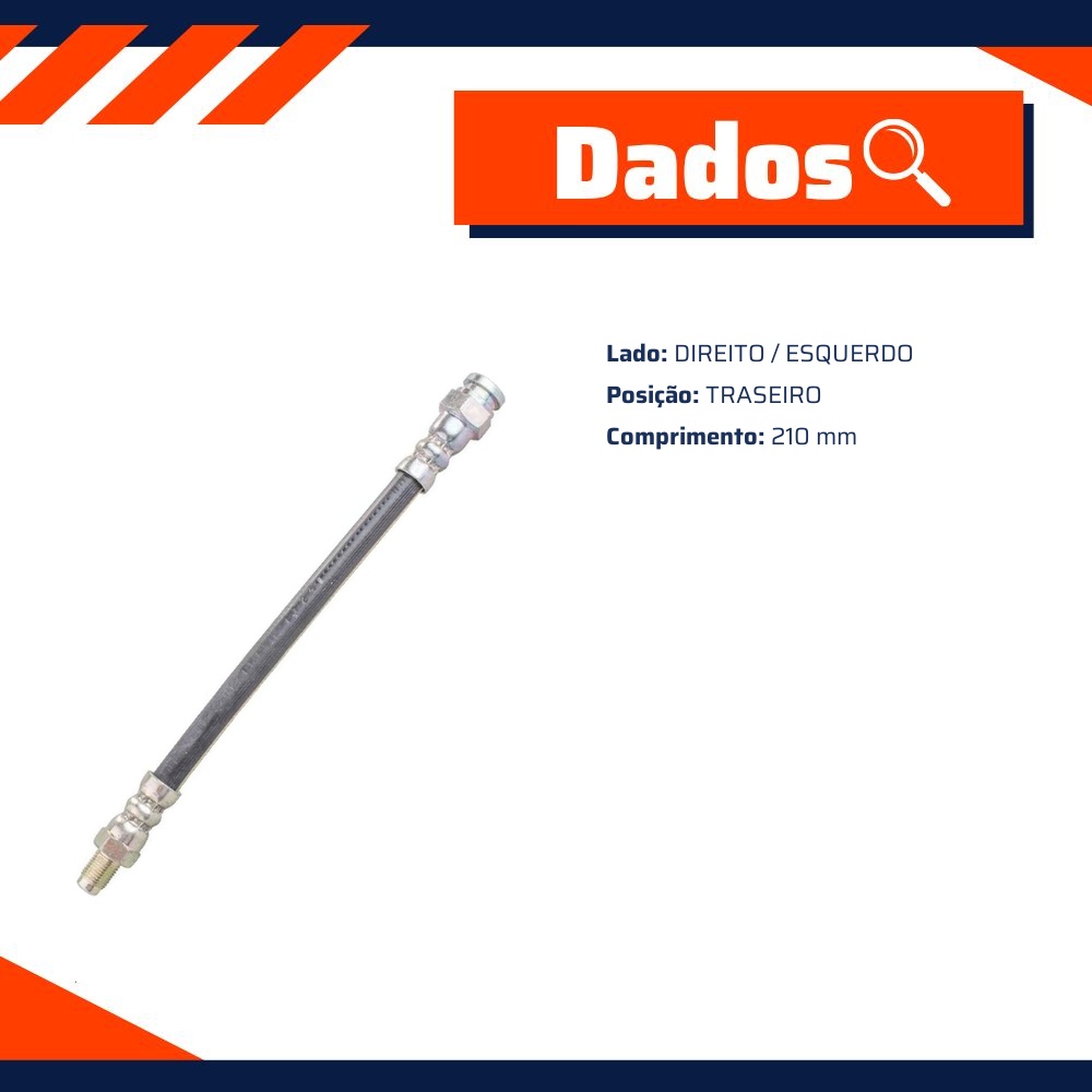 Mangueira Flexível de Freio Traseiro para Fiat Stilo - Norflex - 2118