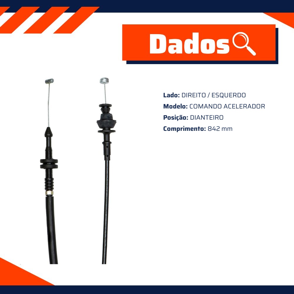 Cabo de Comando do Acelerador para Ford Ka - IKS - 2156