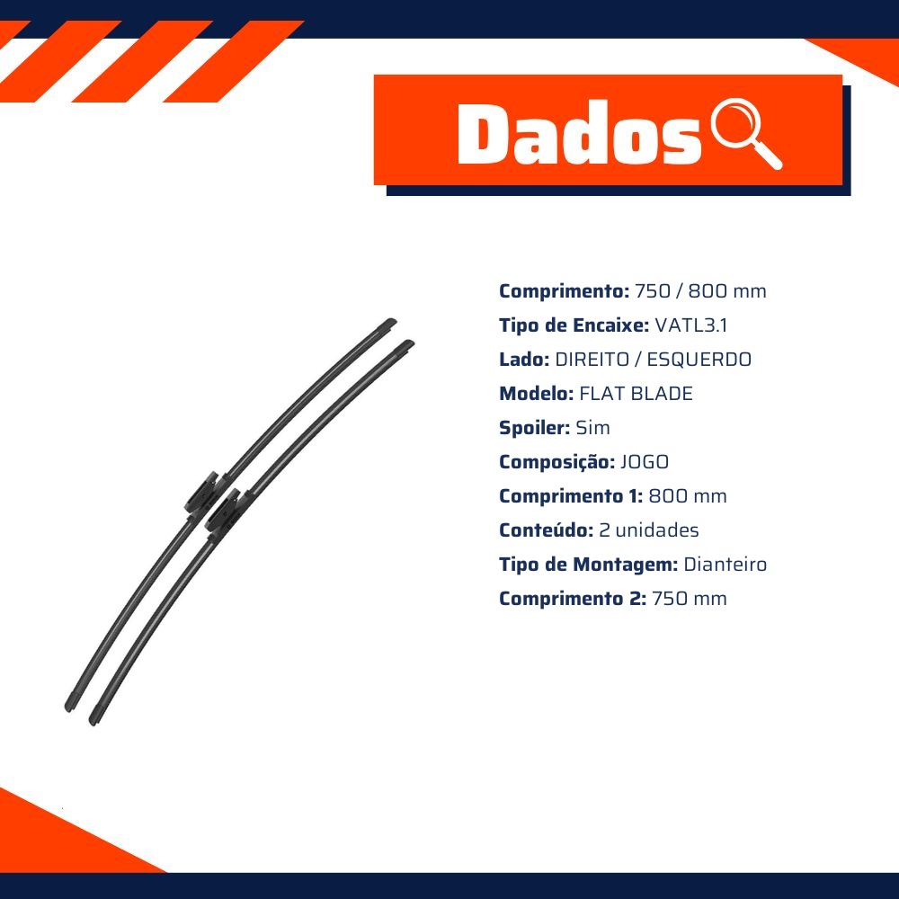 2 Palheta do Limpador de Para Brisa - Bosch - 3 397 007 428