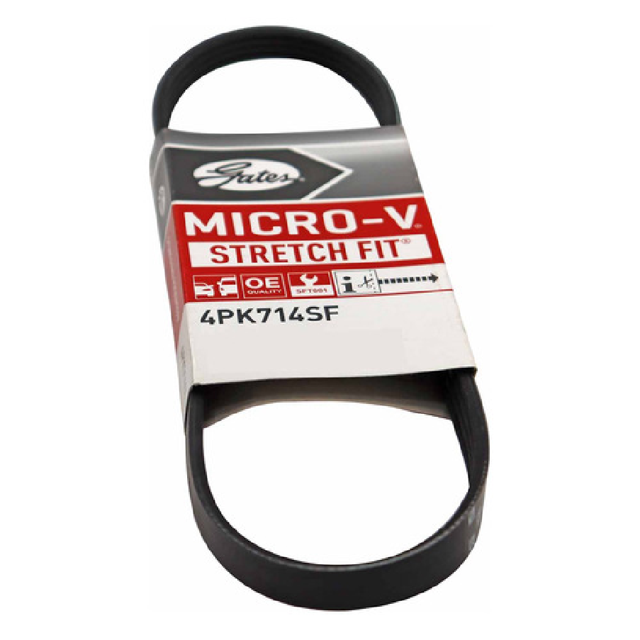 Correia de Acessórios Micro-V Elástica PK 714mm - GATES - 4PK0714SF