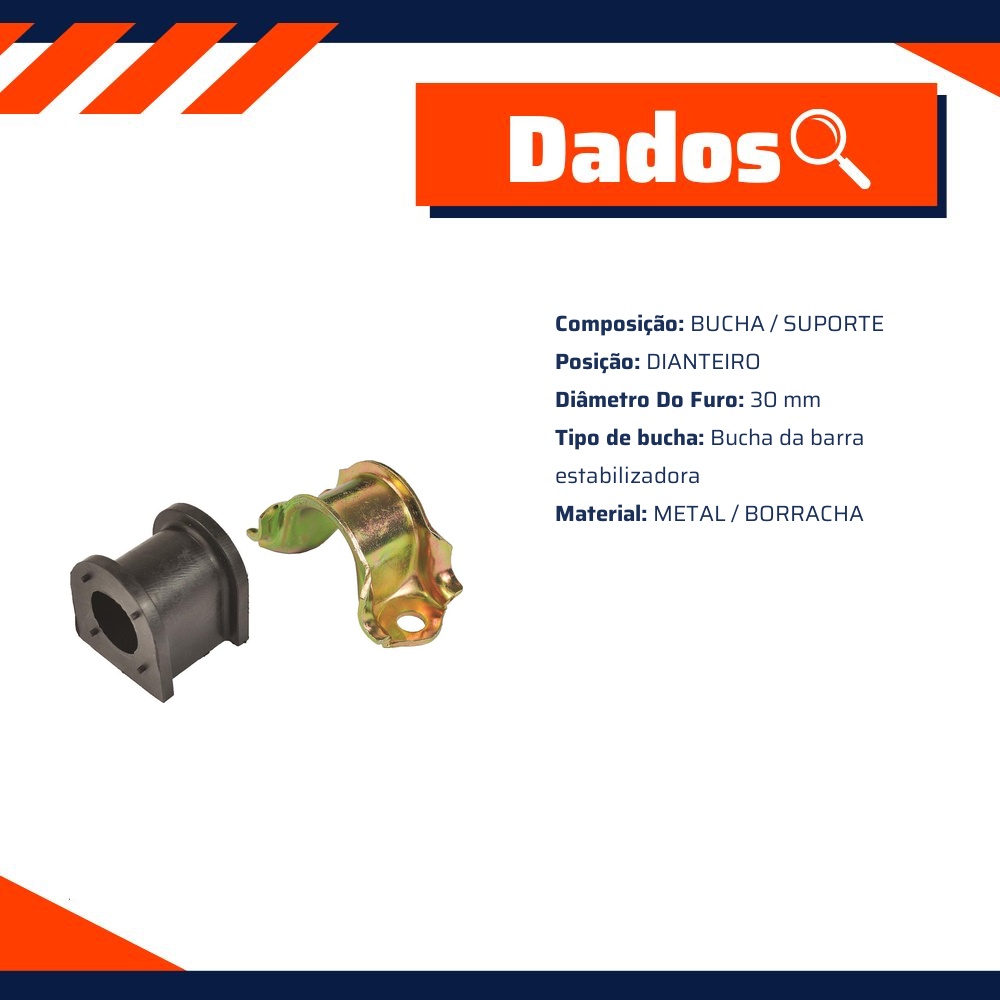 Kit da Barra Estabilizadora Dianteira para Toyota Hilux e Hilux SW4 - Kit & Cia - 50717