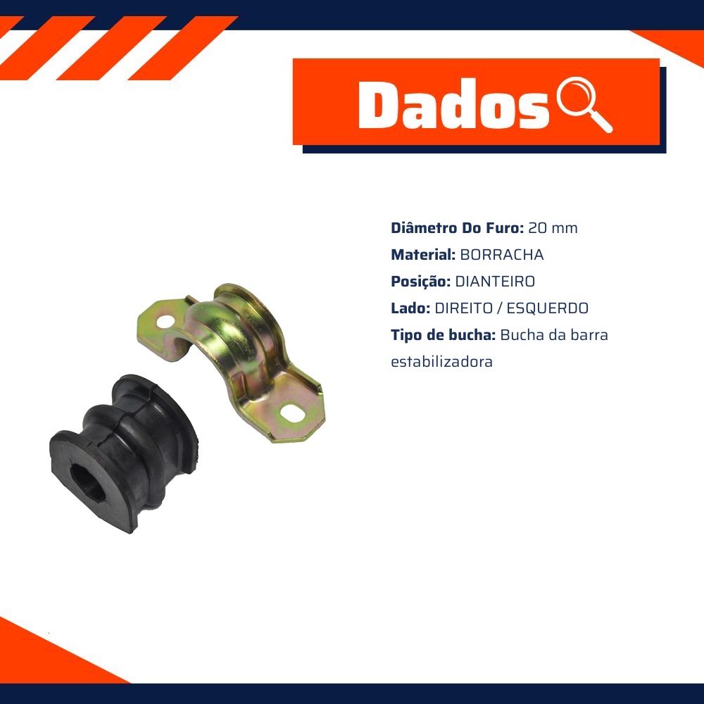Kit da Barra Estabilizadora Dianteira para Nissan Kicks e Versa - Kit & Cia - 50845