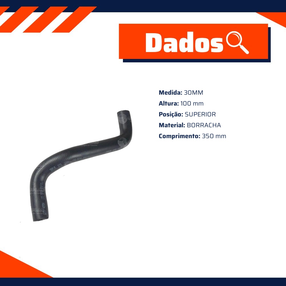 Mangueira do Radiador Superior para Renault Sandero e Sandero Stepway - Cauplas - 6773