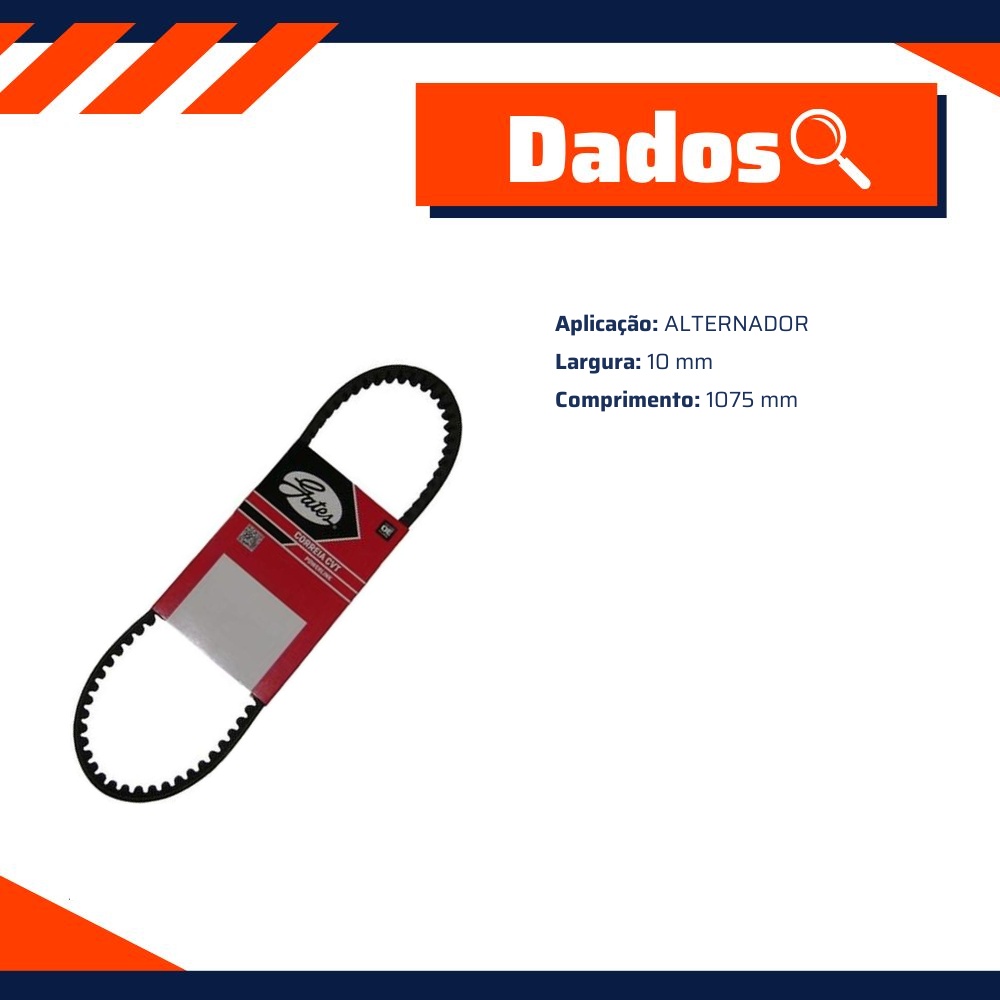 Correia de Acessórios Alternador - GATES - 7423