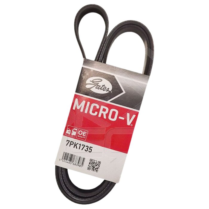 Correia de Acessórios 7 Lâminas 1735mm para Honda CR-V e Nissan Frontier - Gates - 7PK1735