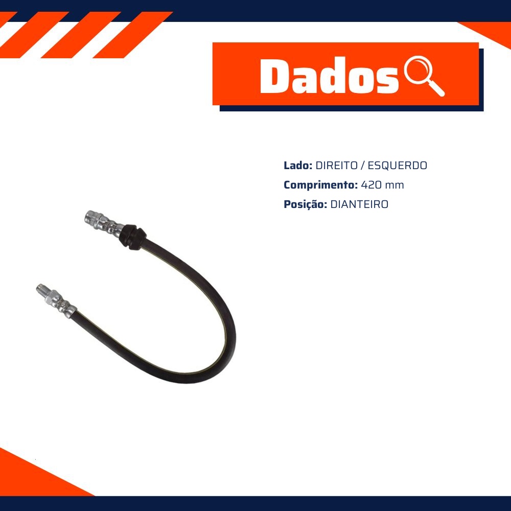 Mangueira Flexível de Freio Dianteiro para Renault Master - Norflex - 8241