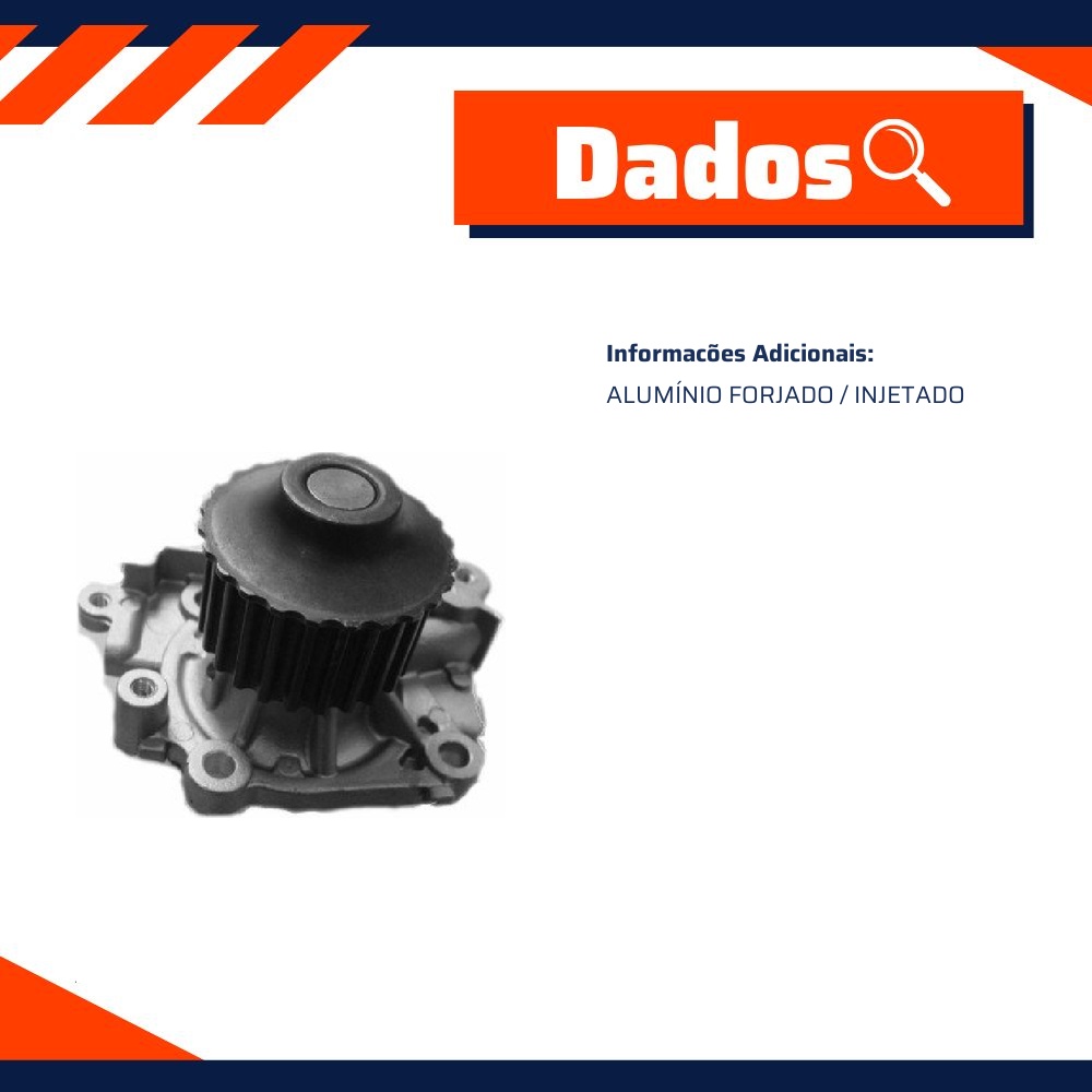 Bomba D'Água para Mitsubishi Pajero Tr4 e Volvo S40 - Indisa - 854005