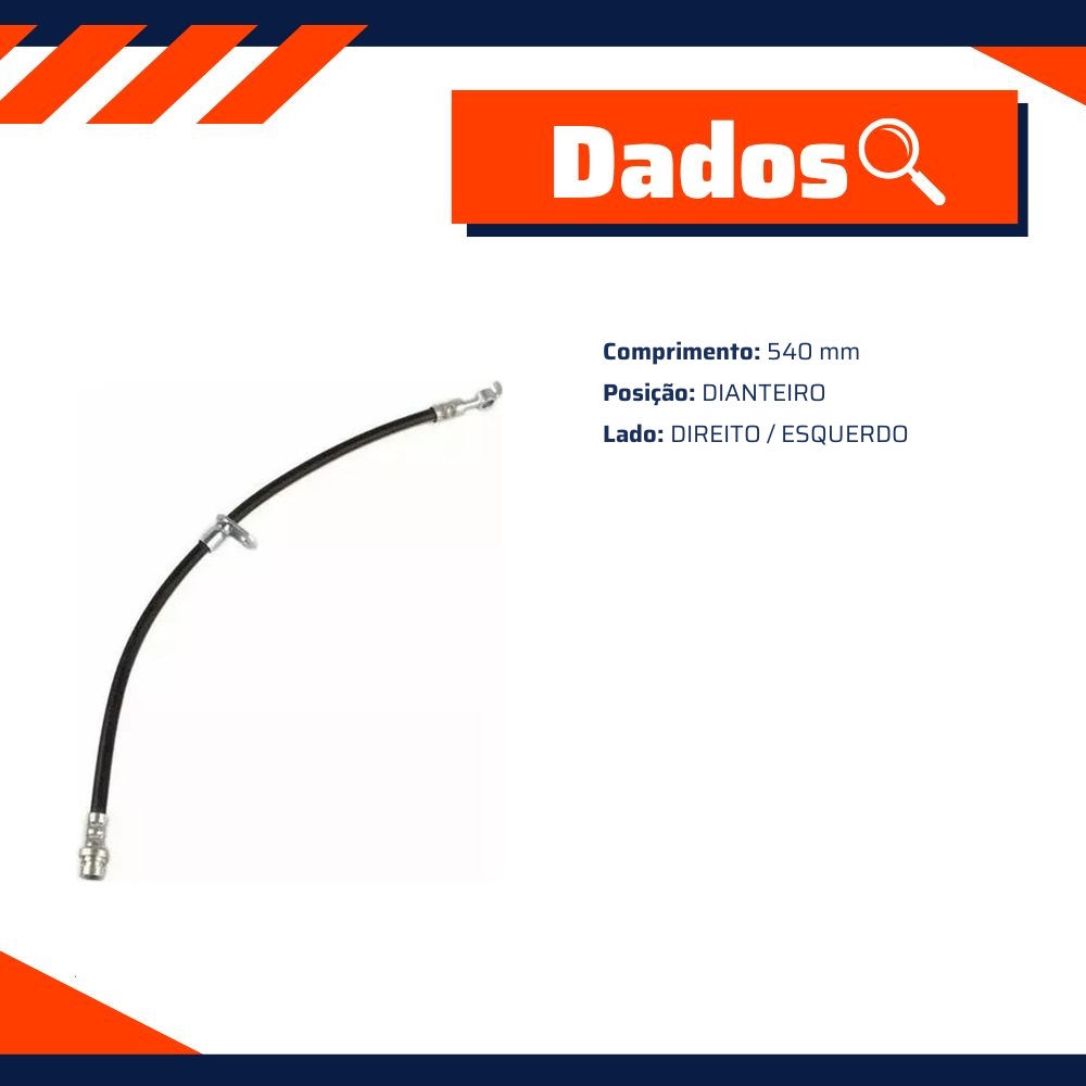 Mangueira Flexível de Freio Dianteiro para JAC J2 - Norflex - 9100