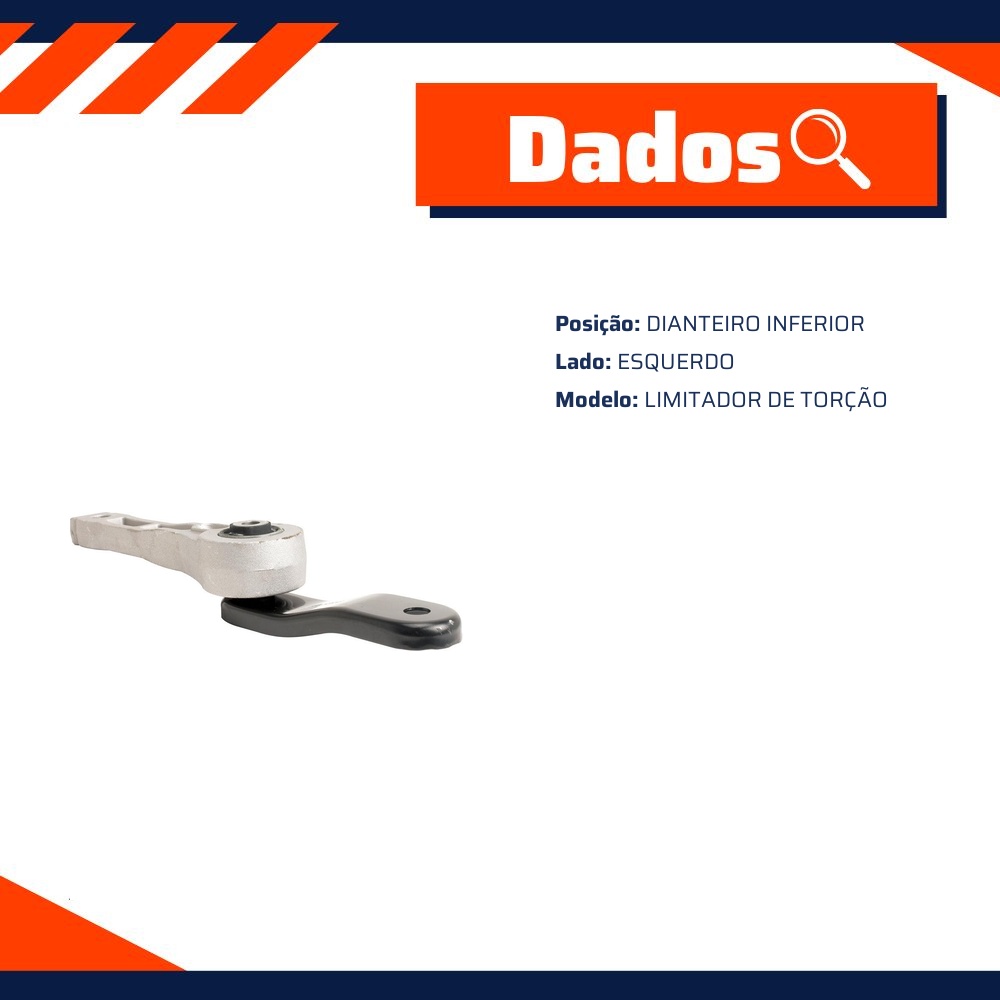 Coxim Dianteiro Inferior Esquerdo do Câmbio para Volkswagen Jetta - ShockBras - ACX01021