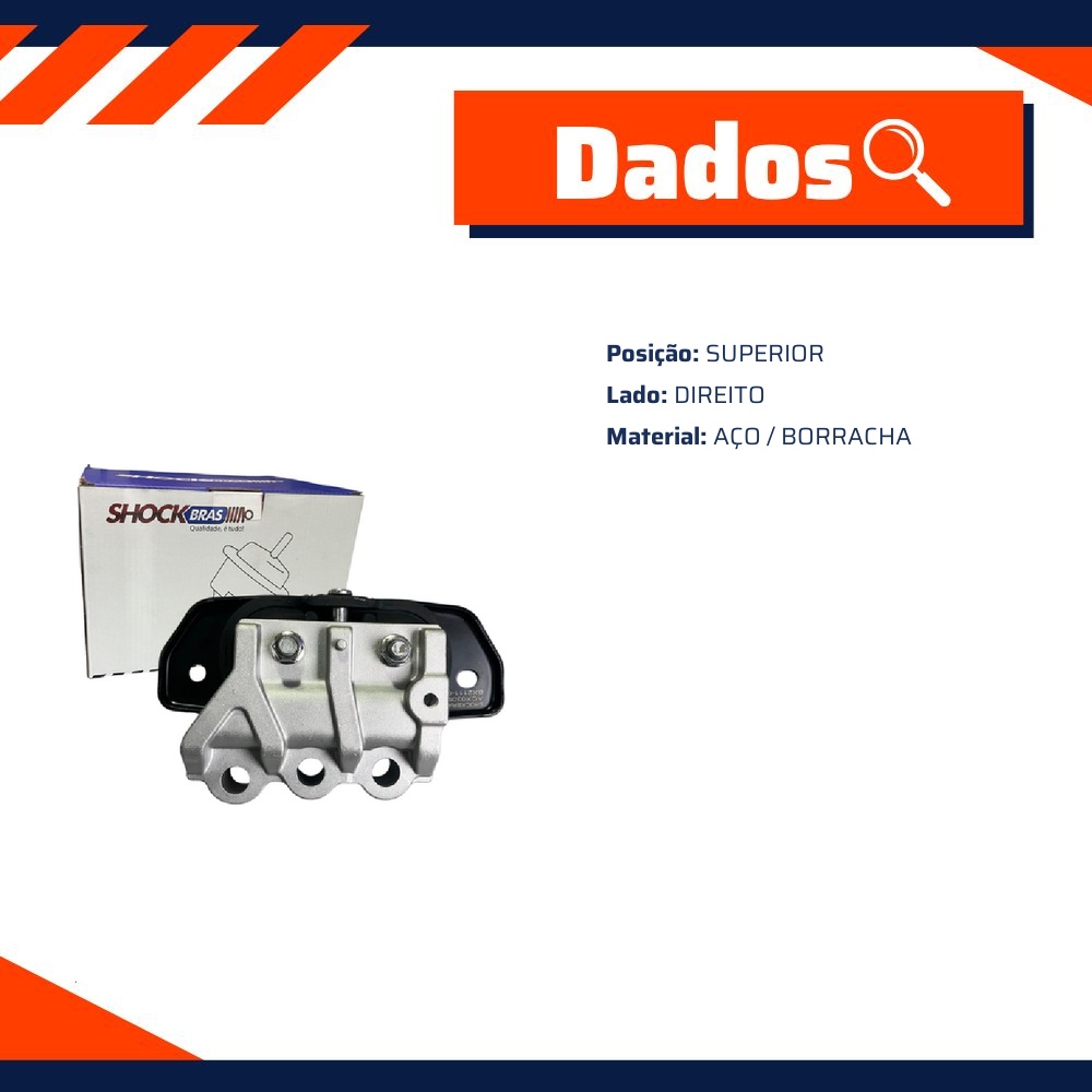 Coxim do Motor Lado Direito para Dodge Journey - ShockBras - ACX03098