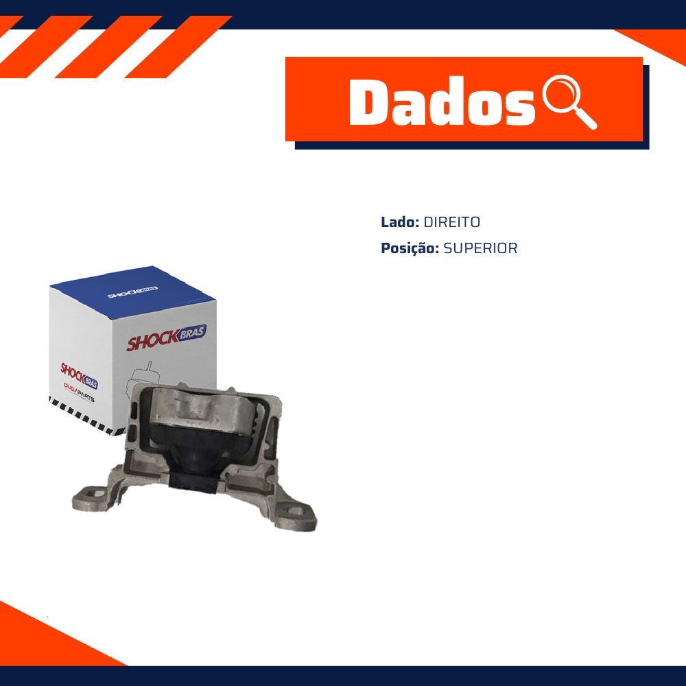 Coxim do Motor Lado Direito para Ford Focus e Focus Sedan - ShockBras - ACX06041