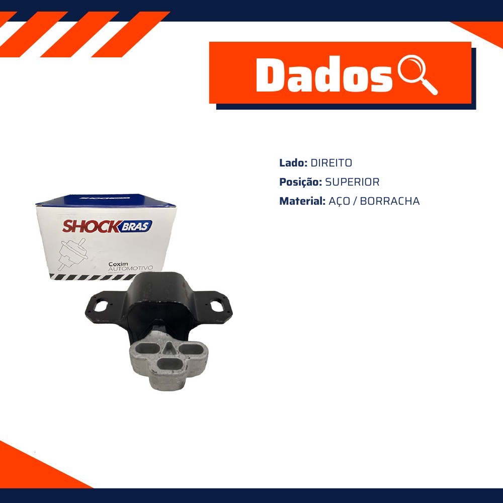 Coxim do Motor Lado Direito para Ford Ka - ShockBras - ACX06087