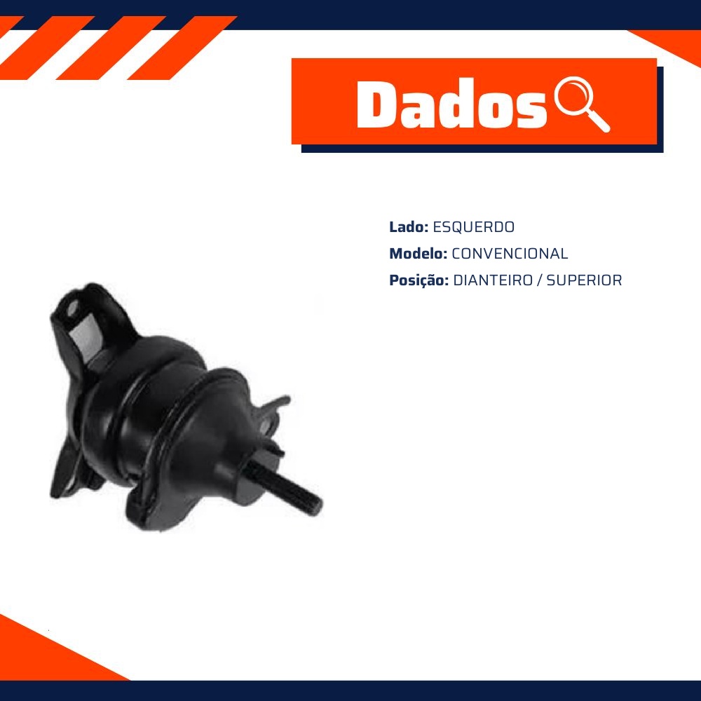 Coxim do Motor Dianteiro para Honda Accord - ShockBras - ACX07071