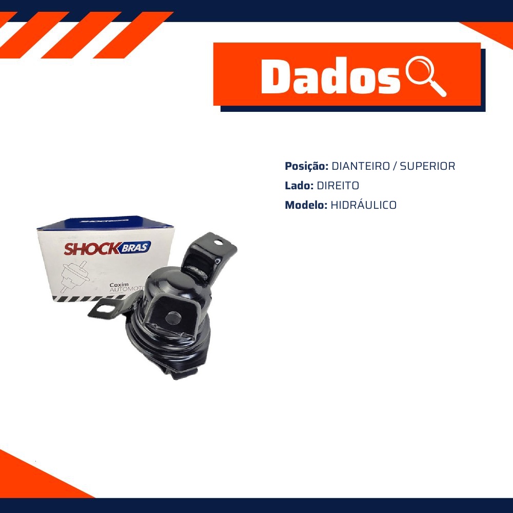 Coxim do Motor Dianteiro para Mitsubishi Airtrek e Outlander - ShockBras - ACX14015