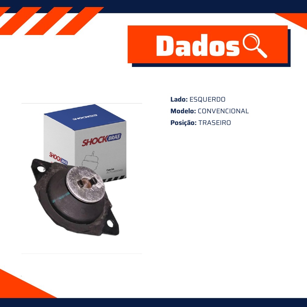 Coxim do Motor Traseiro para Chery Celer - ShockBras - ACX18013