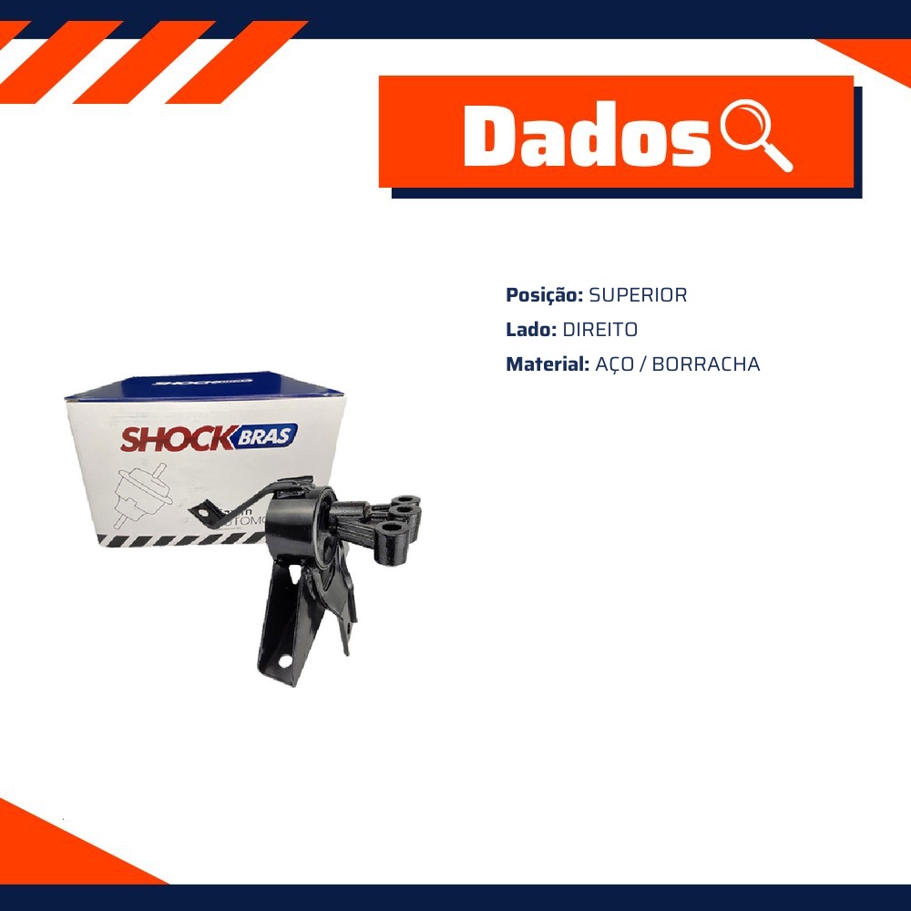 Coxim do Motor Lado Direito para Chery QQ - ShockBras - ACX18041