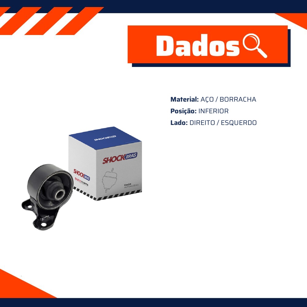 Coxim do Motor Lado Direito para JAC J5 e J6 - ShockBras - ACX19004