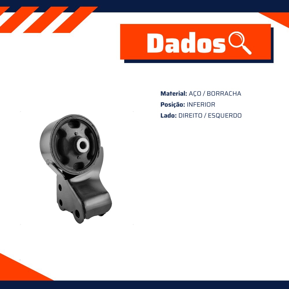 Coxim Inferior do Câmbio para JAC J6 - ShockBras - ACX19007