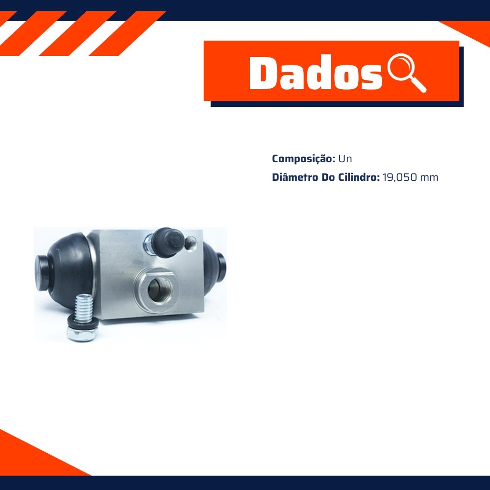 Cilindro de Roda para Ford Fiesta e Fiesta Sedan - Controil - C-3430