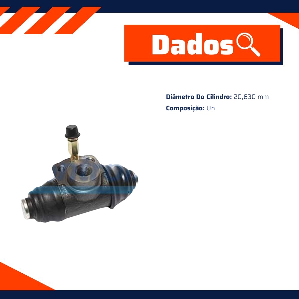Cilindro de Roda para Volkswagen Parati e Saveiro - Controil - C-3471