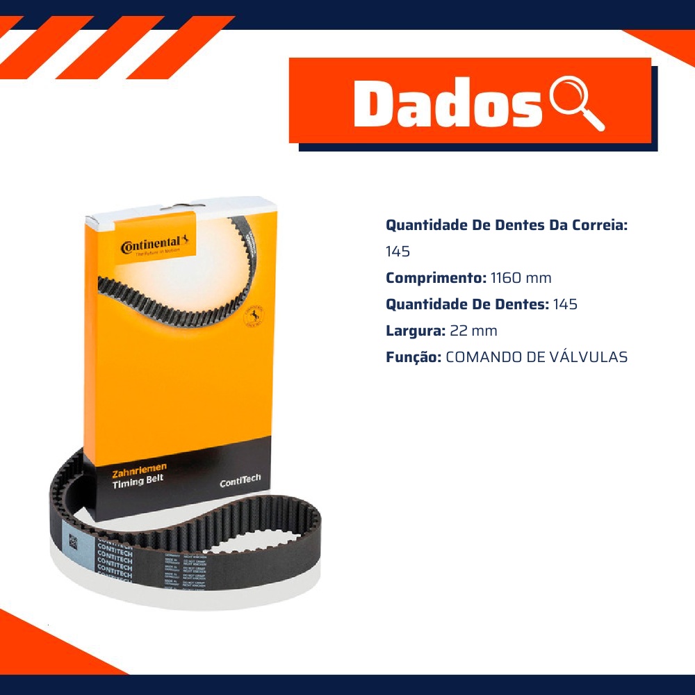 Correia Dentada Sincronizadora - Contitech - CT769