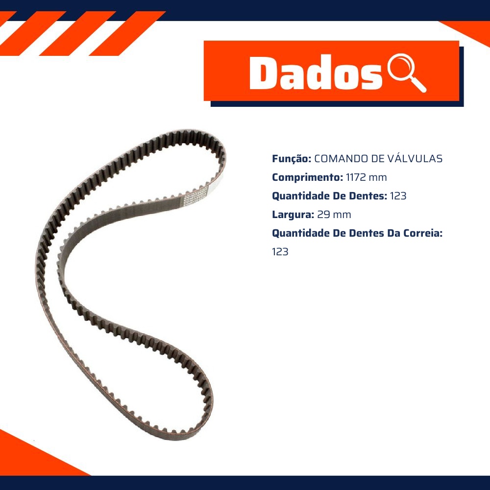Correia Dentada Sincronizadora para Mitsubishi Airtrek e Space Wagon - Continental Contitech - CT839