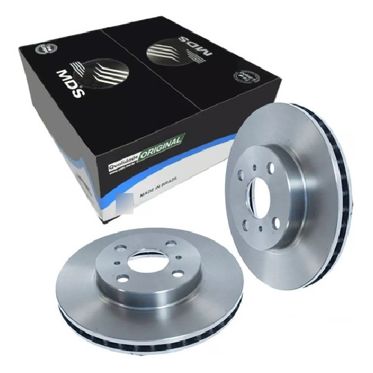 Par Disco de Freio Dianteiro Ventilado - MDS - D653A