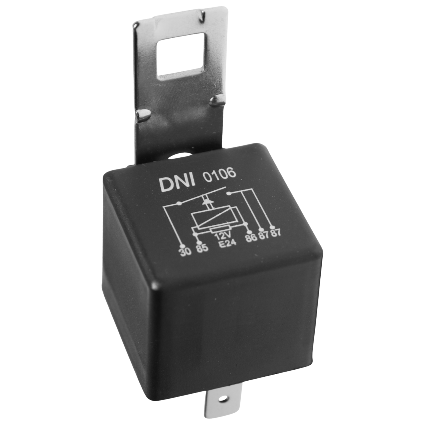 Relê 12V Auxiliar com 5 Terminais 25 Ah - DNI - 0106