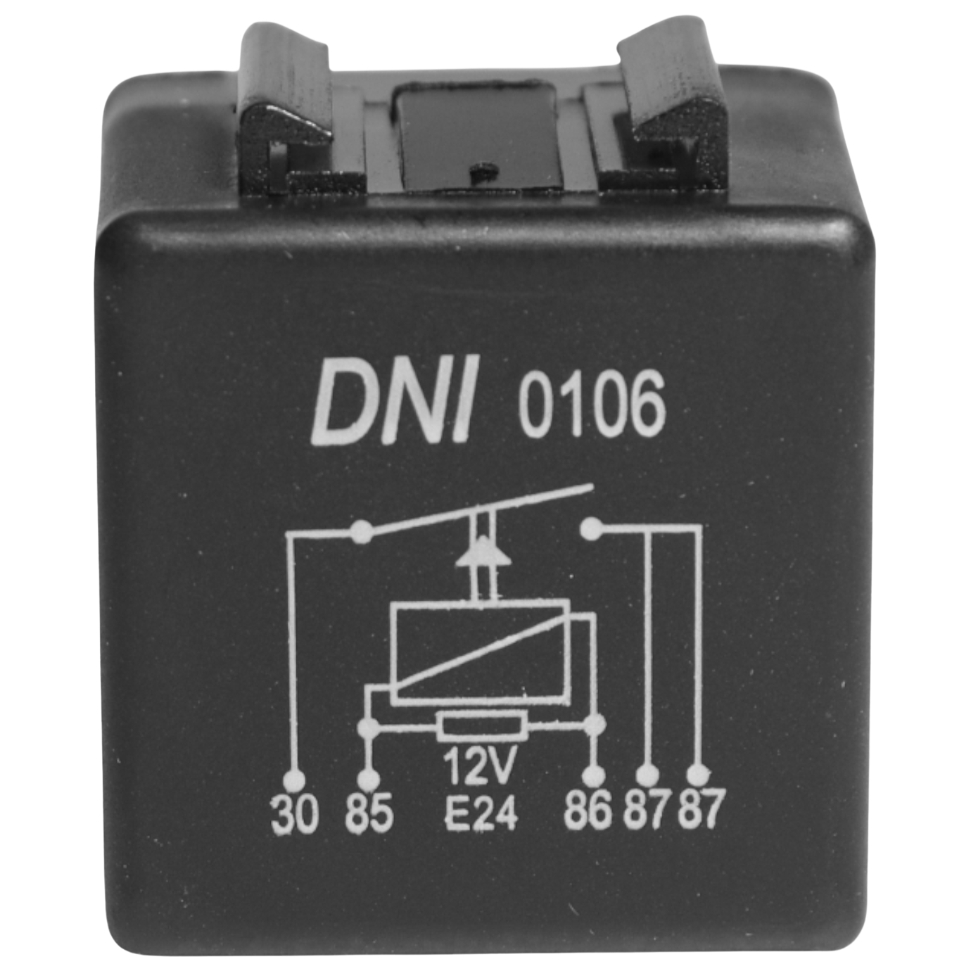 Relê 12V Auxiliar com 5 Terminais 25 Ah - DNI - 0106