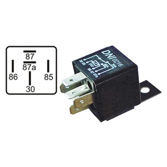 Relé Auxiliar Universal 24V 40A 30A - DNI - 0216