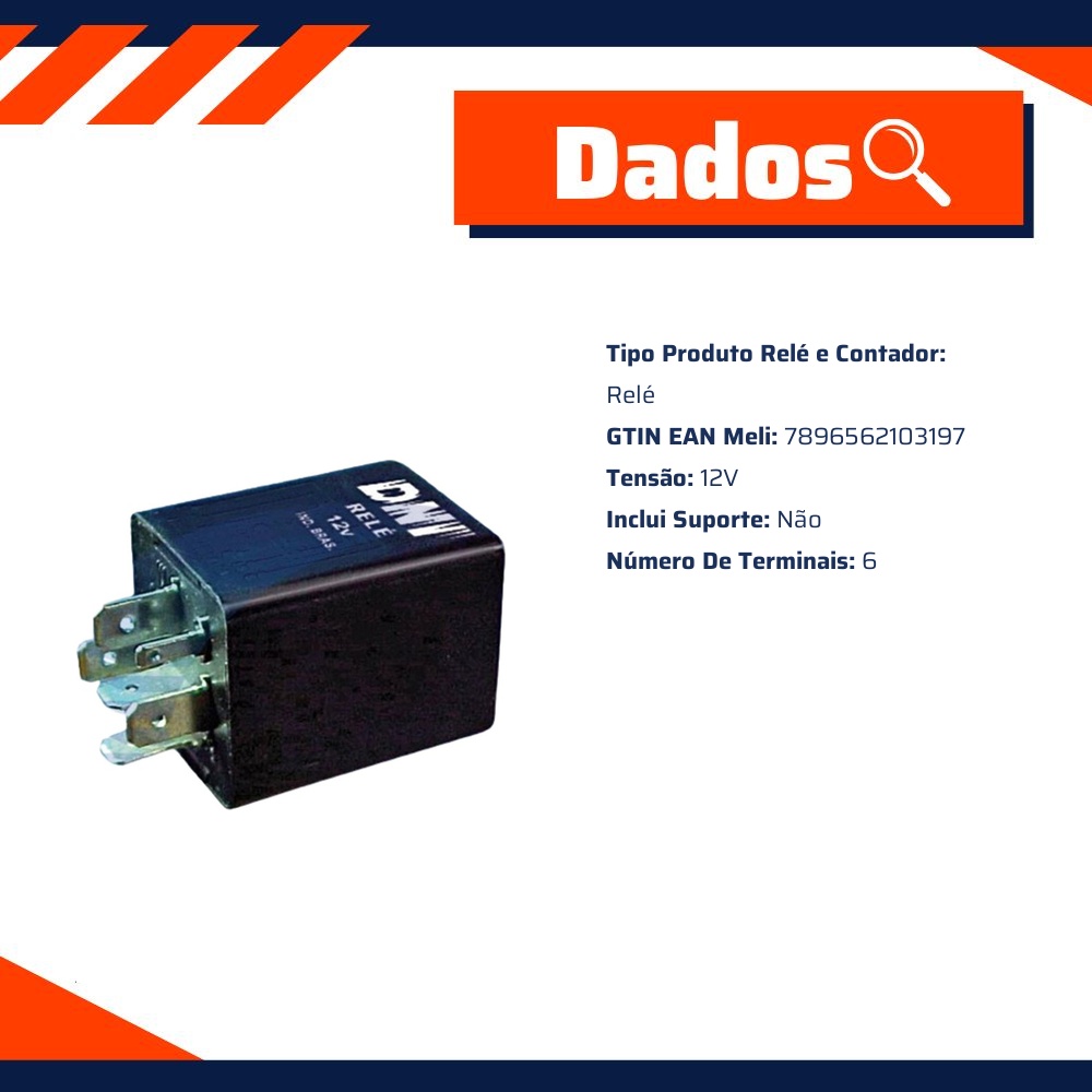Relê Temporizador 12V - DNI - 0319