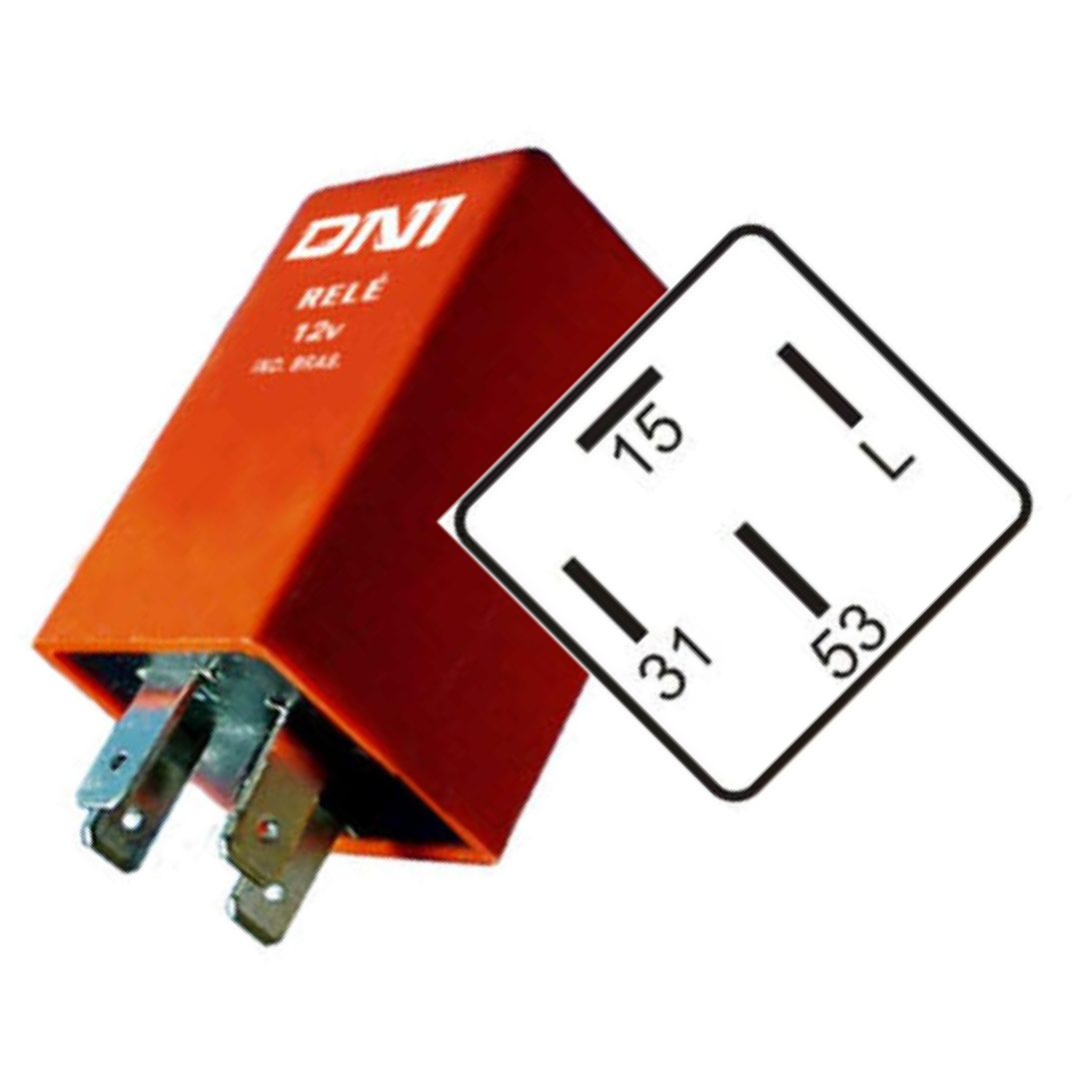 Relé Limpador Para-Brisa Traseiro 12V para Volkswagen Gol - DNI - DNI 0355
