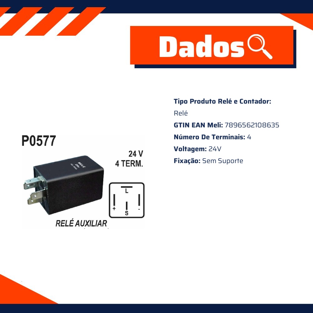 Relé de Controle de Nível de Água 24V - DNI - 0863