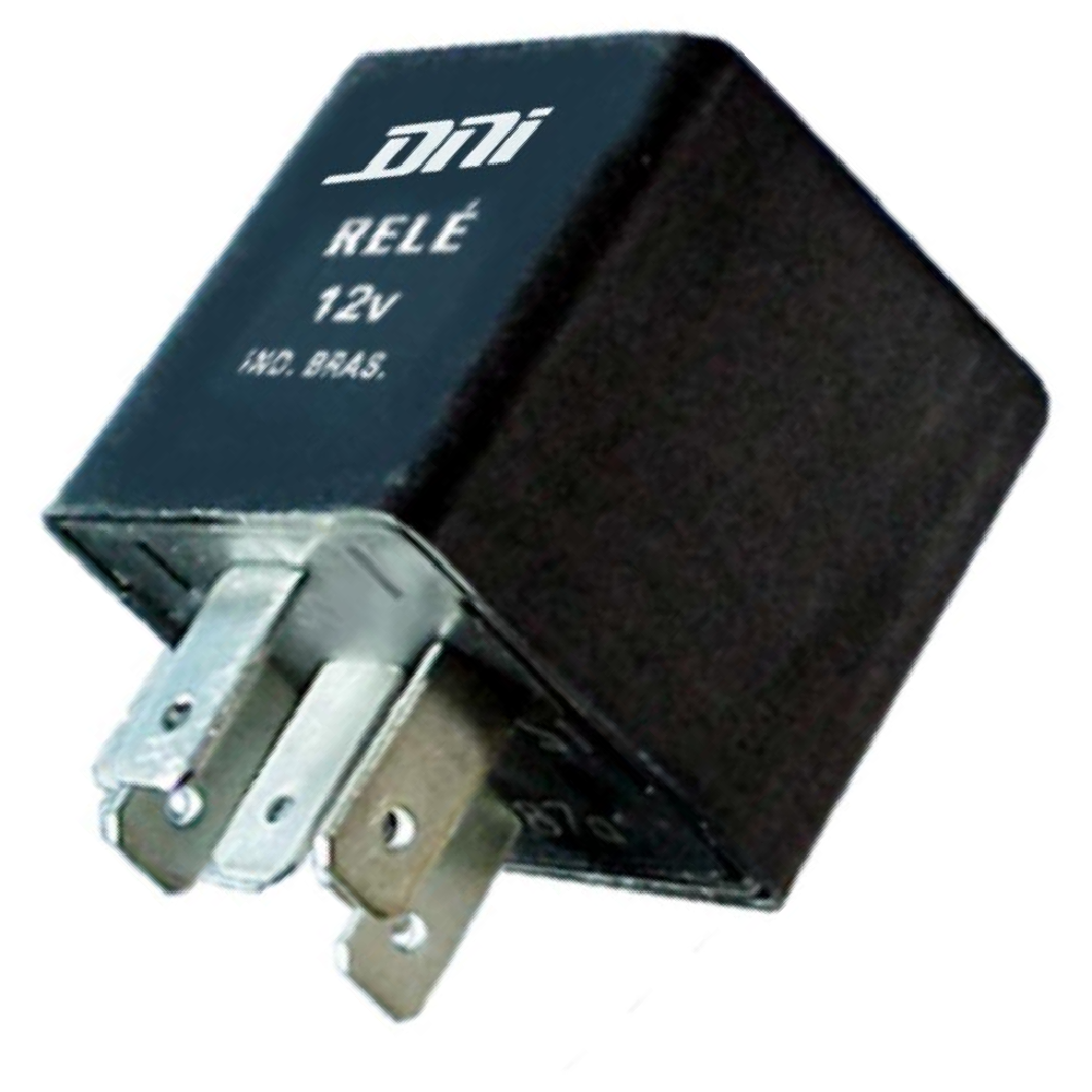 Relê Auxiliar 12V 5 Terminais Preto - DNI - 1110