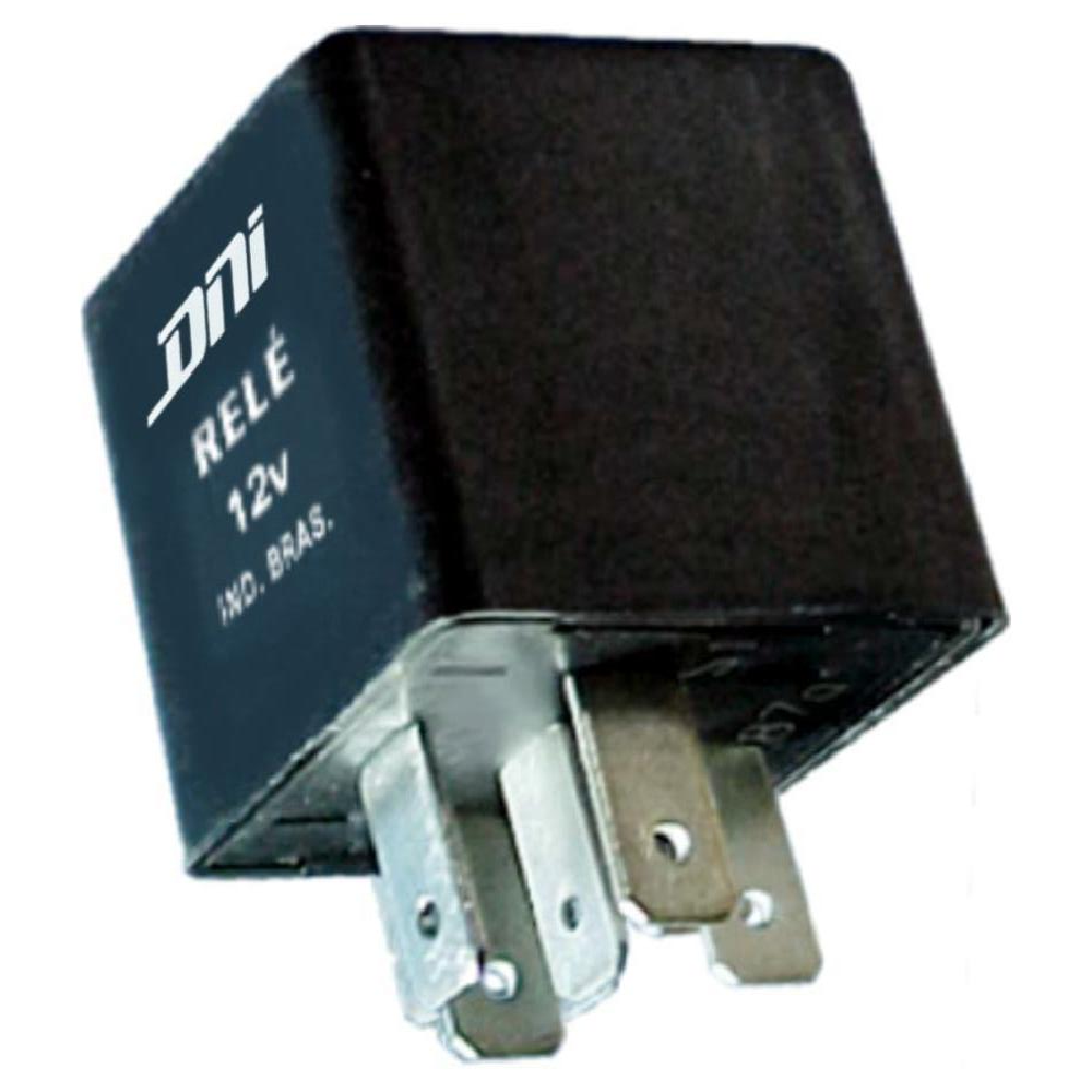 Relê Auxiliar 12V 5 Terminais Preto - DNI - 1110