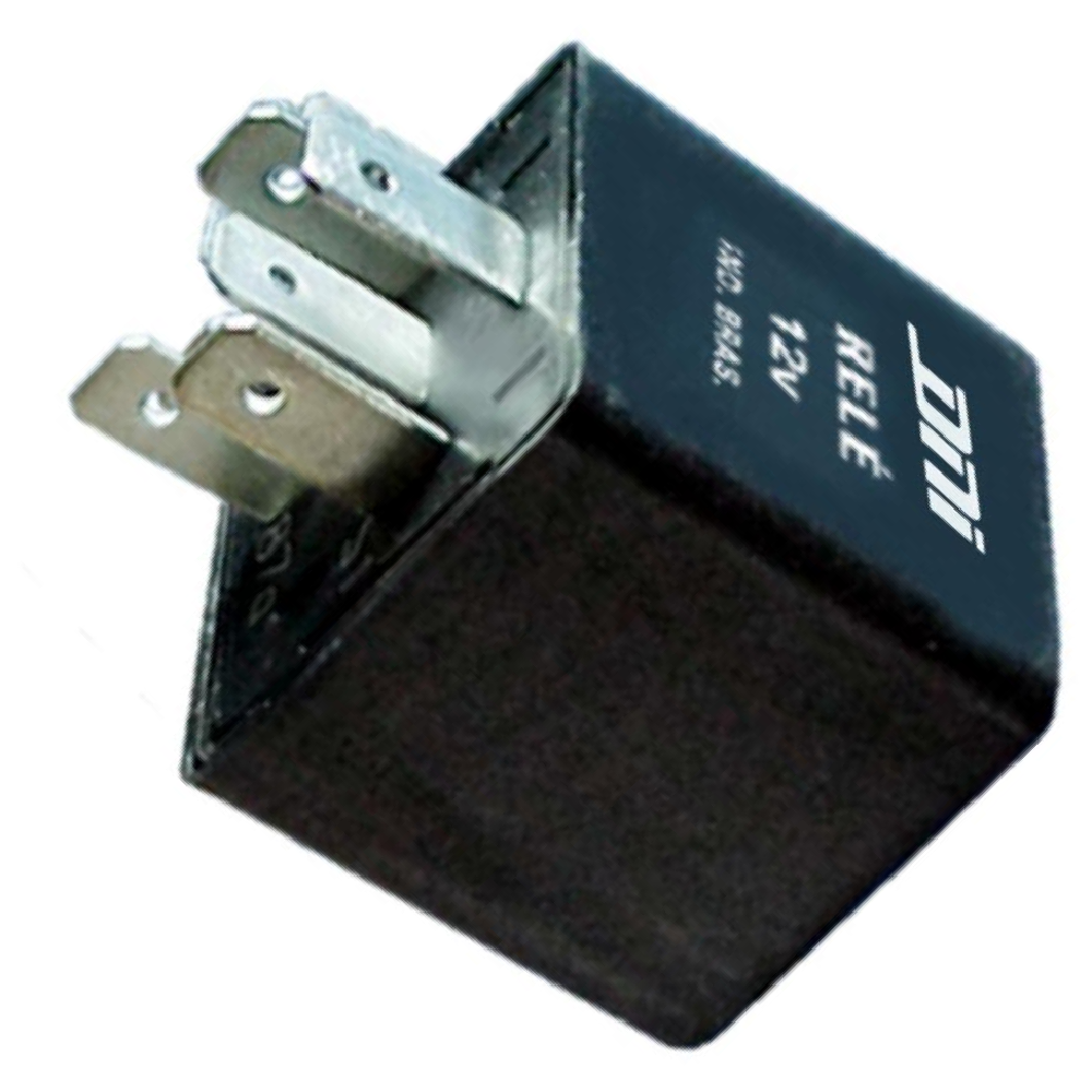 Relê Auxiliar 12V 5 Terminais Preto - DNI - 1110