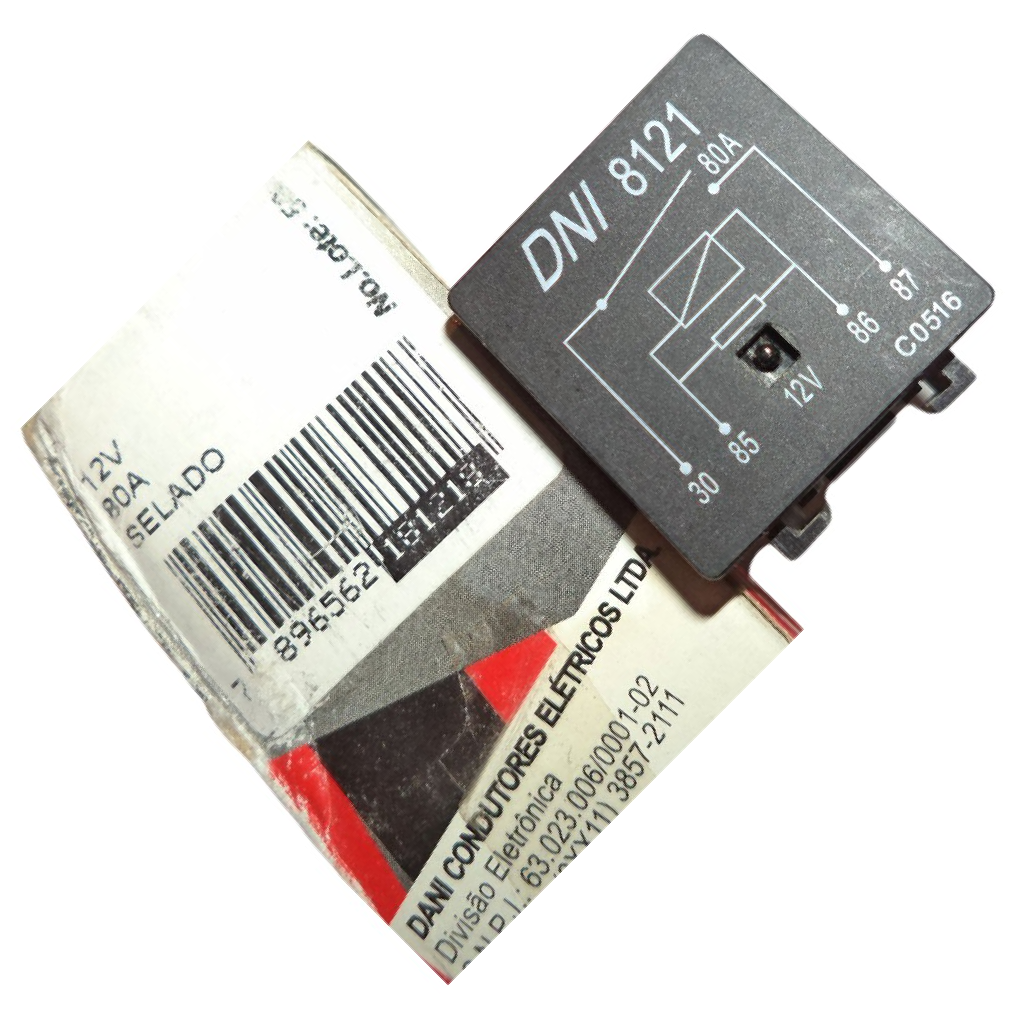 Relê Auxiliar 12V - DNI - 8121