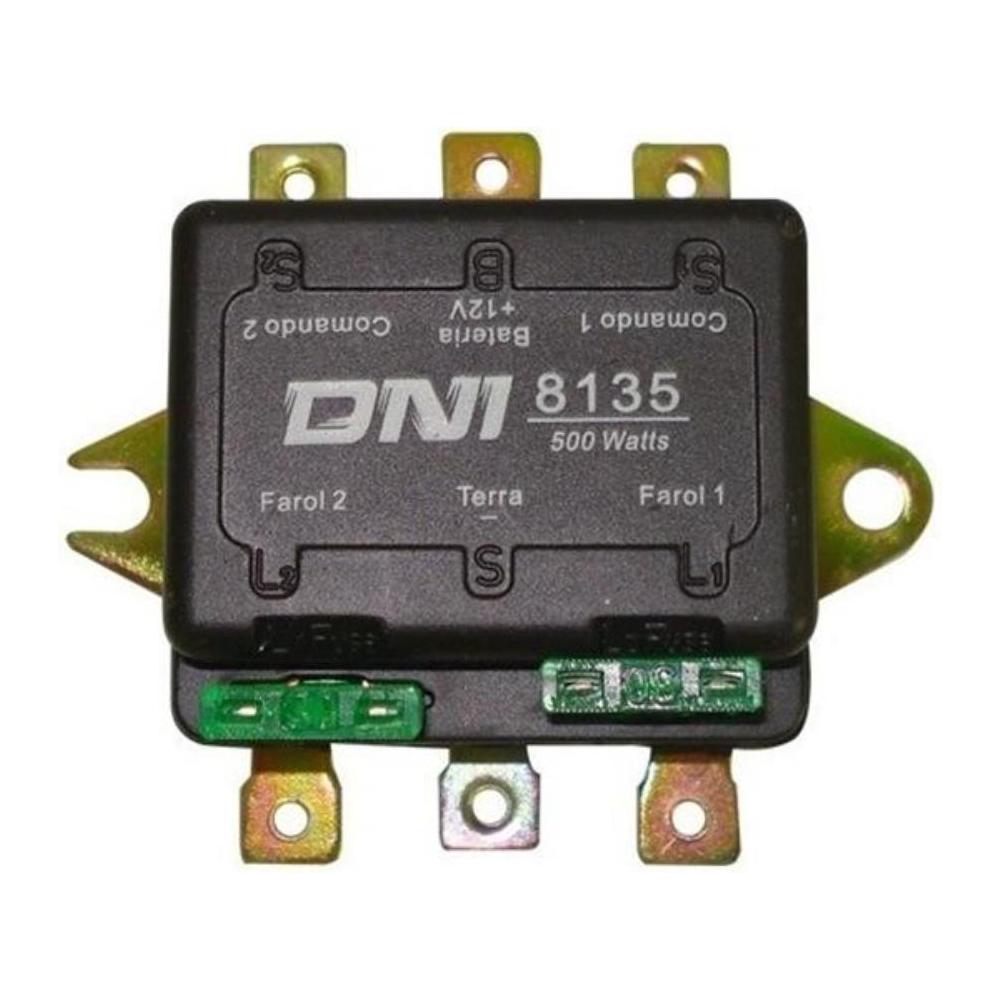 Relê 12V 500W Plástico Duplo 6 Terminais - DNI - 8135