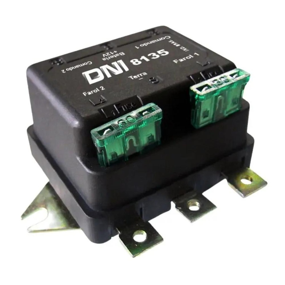 Relê 12V 500W Plástico Duplo 6 Terminais - DNI - 8135
