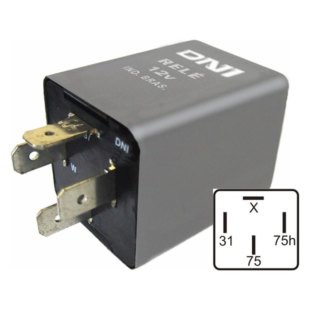 Relê Temporizador 12V 4 Terminais - DNI - 8401